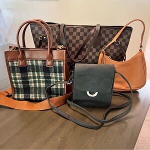 FOUR Walmart Purse Bundle